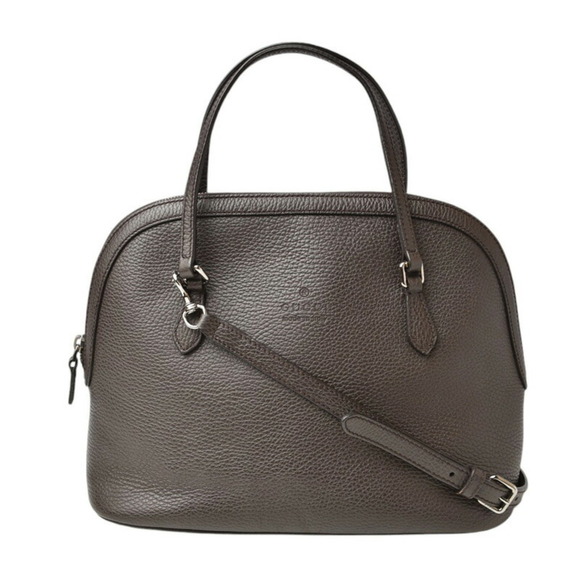 GUCCI Brown Leather Shoulder Bag - Picture 1 of 14